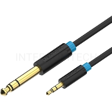 Кабель Vention аудио Jack 6,5 mm M/ 3,5 M - 1 м BABBF