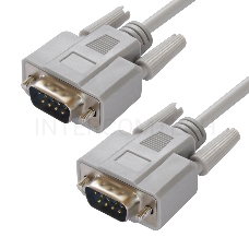 Кабель Greenconnect COM RS-232 порта соединительный 4 m GCR-DB9CM2M-4m, 9M / 9M Premium, серый