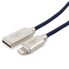 Кабель USB Cablexpert для Apple CC-P-APUSB02Bl-1M, MFI, AM/Lightning, серия Platinum, длина 1м, синий, блистер