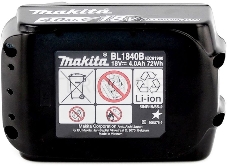 Батарея аккумуляторная Makita BL1840B LXT 18В 4Ач Li-Ion (632G58-9)