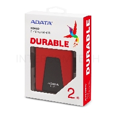 Внешний жесткий диск AData USB 3.1 2Tb AHD650-2TU31-CRD HD650 DashDrive Durable 2.5 красный