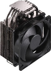 Кулер Cooler Master Hyper 212 Black Edition with 1700 (150W, 4-pin, 158.8mm, tower, Al/Cu, fans: 1x120mm/42CFM/26dBA/2000rpm, 2066/2011-v3/2011/1700/1366/1200/115x/AM4/AM3+/AM3/AM2+/AM2/FM2+/FM2/FM1)