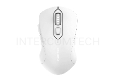 Мышь беспроводная Dareu LM115B Full White (полностью белый), DPI 800/1200/1600, подключение: ресивер 2.4GHz + Bluetooth, размер 107x59x38мм