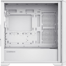 Компьютерный корпус mATX, без блока питания Gamemax Destroyer TGW mATX case, white, w/o psu, w/1xUSB3.0+2xUSB2.0, Combo Audio, w/3x12cm ARGB front fan (1xFN-12A-M6I-W, 2xFN-12A-S6I-W), w/1x12cm ARGB rear fan