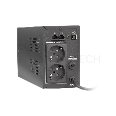 Источник бесперебойного питания ExeGate EP212515RUS Power Smart ULB-600 LCD <600VA, Black, 2 евророзетки, USB>