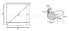 Экран Lumien 200x200см Eco Picture LEP-100103 1:1 настенно-потолочный рулонный