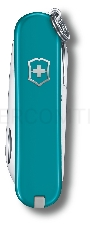 Нож перочинный Victorinox Classic Mountain Lake (0.6223.23G) 58мм 7функц. карт.коробка