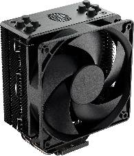 Кулер Cooler Master Hyper 212 Black Edition with 1700 (150W, 4-pin, 158.8mm, tower, Al/Cu, fans: 1x120mm/42CFM/26dBA/2000rpm, 2066/2011-v3/2011/1700/1366/1200/115x/AM4/AM3+/AM3/AM2+/AM2/FM2+/FM2/FM1)