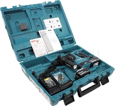 Перфоратор Makita DHR242RFE Перфоратор, ак б\щет,SDS+,{18В,2х3Ач Li-ion,3реж,2.4Дж,0-4700у\м,3.3кг,чем,подсвет,совмест с 4Ач Li-ion}