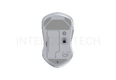 Мышь беспроводная Dareu LM115B Full White (полностью белый), DPI 800/1200/1600, подключение: ресивер 2.4GHz + Bluetooth, размер 107x59x38мм
