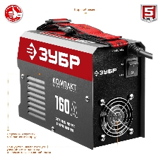 Сварочный инвертор ЗУБР СА-160К  160 А, MMA, 4800 Вт, 220 В, 1.6-3.2 мм