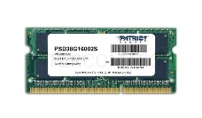 Модуль памяти Patriot SO-DIMM DDR3 8GB PSD38G16002S (PC3-12800, 1600MHz, 1.5V)