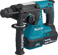 Перфоратор Makita DHR242RFE Перфоратор, ак б\щет,SDS+,{18В,2х3Ач Li-ion,3реж,2.4Дж,0-4700у\м,3.3кг,чем,подсвет,совмест с 4Ач Li-ion}