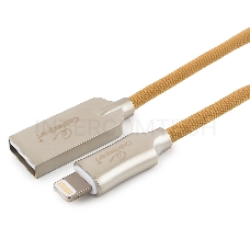 Кабель USB Cablexpert для Apple CC-P-APUSB02Gd-1M, MFI, AM/Lightning, серия Platinum, длина 1м, золотой, блистер