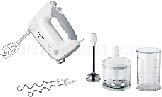 Миксер ручной Bosch MFQ36480 450Вт белый/серый