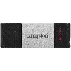 Накопитель KINGSTON DT80 32GB Flash USB 3.2 Gen 1, USB-C Storage