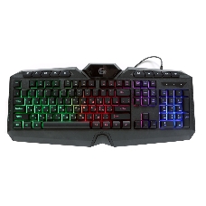 Клавиатура с подсветкой Gembird KB-G410L, USB, черный, 114 кл., м/медиа, Rainbow, кабель 1.5м