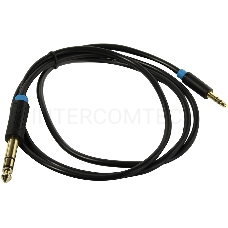 Кабель Vention аудио Jack 6,5 mm M/ 3,5 M - 1 м BABBF
