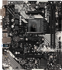 Материнская плата ASRock B450M-HDV R4.0 Soc-AM4 AMD B450 2xDDR4 mATX AC`97 8ch(7.1) GbLAN RAID+VGA+DVI+HDMI