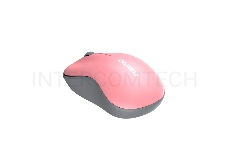 Мышь беспроводная Dareu LM106G Pink-Grey (розовый с серым), DPI 1200, ресивер 2.4GHz, размер 99.4x59.7x38.4мм