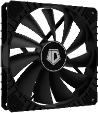 Вентилятор ID-COOLING WF-14025-XT BLACK 140x140x25мм (60шт./кор, PWM, Black, 800-1600об/мин)  BOX