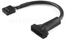 Переходник Greenconnect Адаптер переходник 0.15m для материнской платы 8 pin USB 2.0 / 19 pin USB 3.0 (GCR-U2U3)