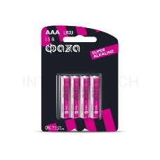 Элемент питания алкалиновый LR03 Super Alkaline BL-4 (уп.4шт) ФАZА 4895205000254
