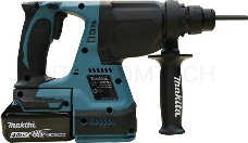 Перфоратор Makita DHR242RFE Перфоратор, ак б\щет,SDS+,{18В,2х3Ач Li-ion,3реж,2.4Дж,0-4700у\м,3.3кг,чем,подсвет,совмест с 4Ач Li-ion}