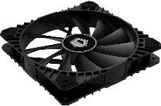 Вентилятор ID-COOLING WF-14025-XT BLACK 140x140x25мм (60шт./кор, PWM, Black, 800-1600об/мин)  BOX