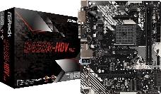 Материнская плата ASRock B450M-HDV R4.0 Soc-AM4 AMD B450 2xDDR4 mATX AC`97 8ch(7.1) GbLAN RAID+VGA+DVI+HDMI