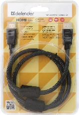 Кабель Defender HDMI-03PRO HDMI M-M, ver 1.4, 1.0 м (87340)