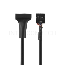 Переходник Greenconnect Адаптер переходник 0.15m для материнской платы 8 pin USB 2.0 / 19 pin USB 3.0 (GCR-U2U3)