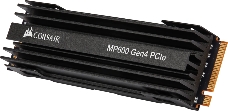 Твердотельный накопитель SSD CORSAIR Force MP600, 1000GB, M.2(22x80mm), NVMe, PCIe 4.0 x4, 3D TLC, R/W 4950/4000MB/s, IOPs 620 000/550 000, TBW 1800, DWPD 0.99, with Heat Spreader (5 лет)
