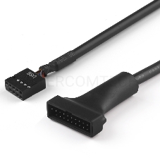 Переходник Greenconnect Адаптер переходник 0.15m для материнской платы 8 pin USB 2.0 / 19 pin USB 3.0 (GCR-U2U3)