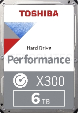 Жесткий диск HDD Toshiba X300 SATA3 6Tb 3.5 7200 256Mb (analog HDWR160UZSVA)