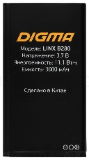 Мобильный телефон Digma LINX B280 32Mb черный моноблок 2.8 240x320 0.08Mpix GSM900/1800