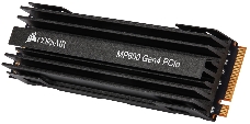 Накопитель CORSAIR SSD Force MP600, 2000GB, M.2(22x80mm), NVMe, PCIe 4.0 x4, 3D TLC, R/W 4950/4000MB/s, IOPs 490 000/540 000, TBW 3600, DWPD 0.99, with Heat Spreader (5 лет)