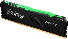 Память оперативная Kingston 8GB 2666MHz DDR4 CL16 DIMM FURY Beast RGB