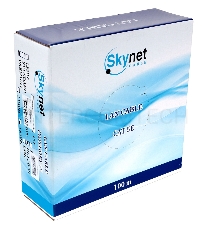 Кабель SkyNet Premium FTP outdoor 4x2x0,51 на тросу, медный, FLUKE TEST, кат.5e, однож., 100 м, box, черный