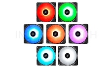 Вентилятор DEEPCOOL RF120 RGB 120x120x25мм (32шт./кор, PWM, пит. от мат.платы и БП, RGB подсветка, 500-1500об/мин) Retail