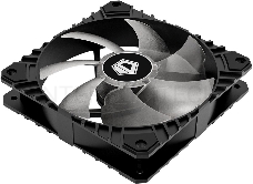 Вентилятор ID-COOLING WF-12025-SD-K 120x120x25мм (80шт./кор, 1600об/мин, Black)  BOX