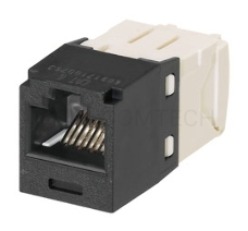 Модуль информационный Panduit TX6 CJ688TGBL Mini-Com RJ45 кат.6 черный