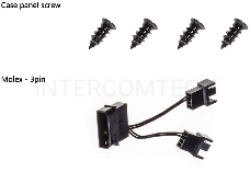 Вентилятор ID-COOLING WF-12025-SD-K 120x120x25мм (80шт./кор, 1600об/мин, Black)  BOX