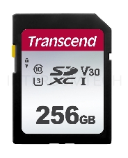 Флеш карта SD 256GB Transcend SDXC Class 10 UHS-I U3, V30, TLC, Silver