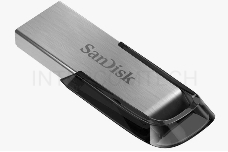 Флеш Диск Sandisk 128Gb Cruzer Ultra Flair SDCZ73-128G-G46 USB3.0 серебристый/черный