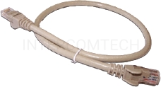 Кабель Patch cord Lanmaster LAN6-45-45-1.5-GY 1.5м UTP Cat 6 Grey