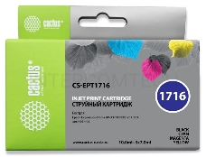 Картридж струйный Cactus CS-EPT1716 многоцветный для Epson Expression Home XP-33/103/203 Комплект ка