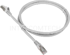 Кабель Patch cord Lanmaster TWT-45-45-5.0/S-GY 5м FTP Cat 5e Grey