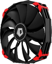 Вентилятор ID-COOLING NO-14025K 140x140x25мм (24шт./кор, PWM, Low Noise, резиновые углы, черный, 800-1600об/мин)  BOX