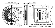 Колонки автомобильные Kenwood KFC-S1066 220Вт